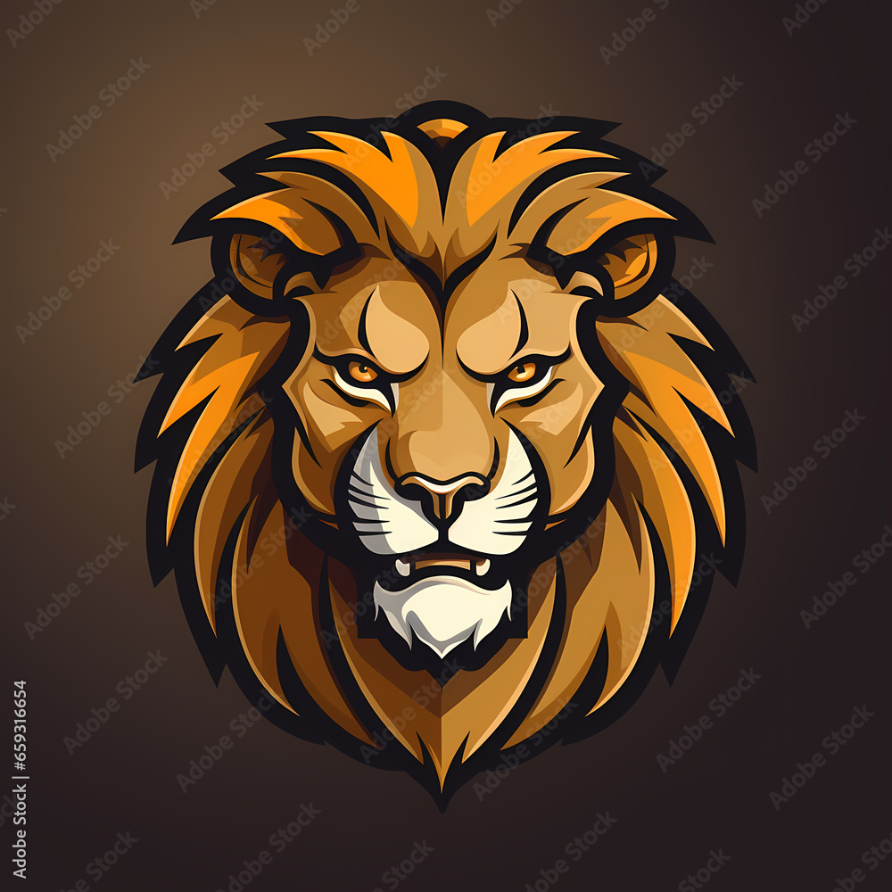 Lion Head Digital Illustration