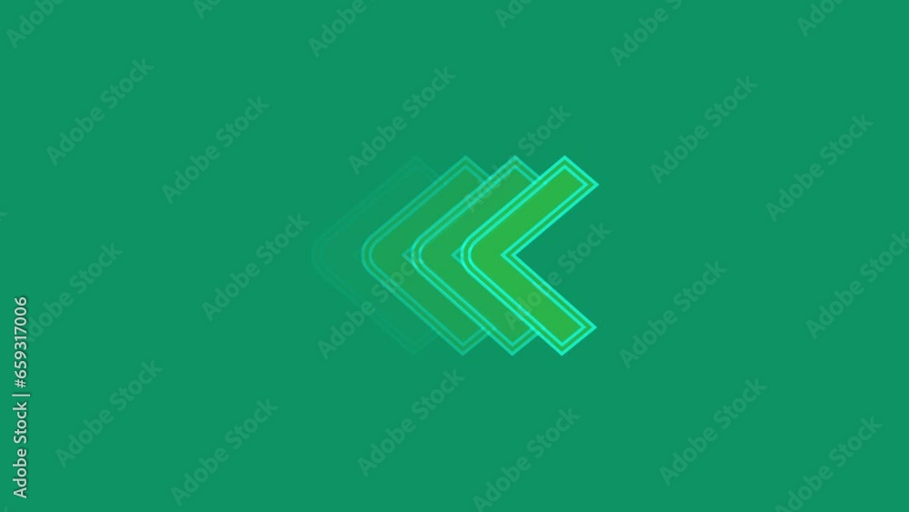 A colorful arrow icon animation on the background A colorful arrow icon animation on the background