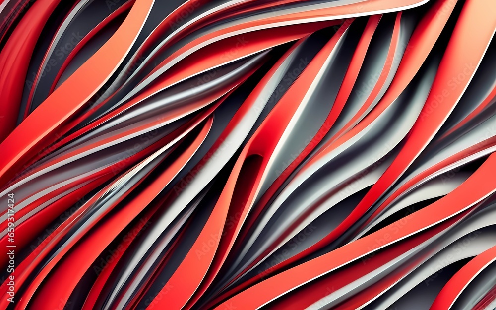 Abstract colorful geometric background with 3d shapes. AI Generation Abstract colorful geometric background with 3d shapes. AI Generation