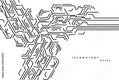 Abstract circuit board background.