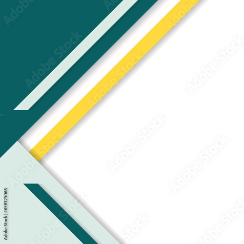 Modern Geometric Border With Shadow