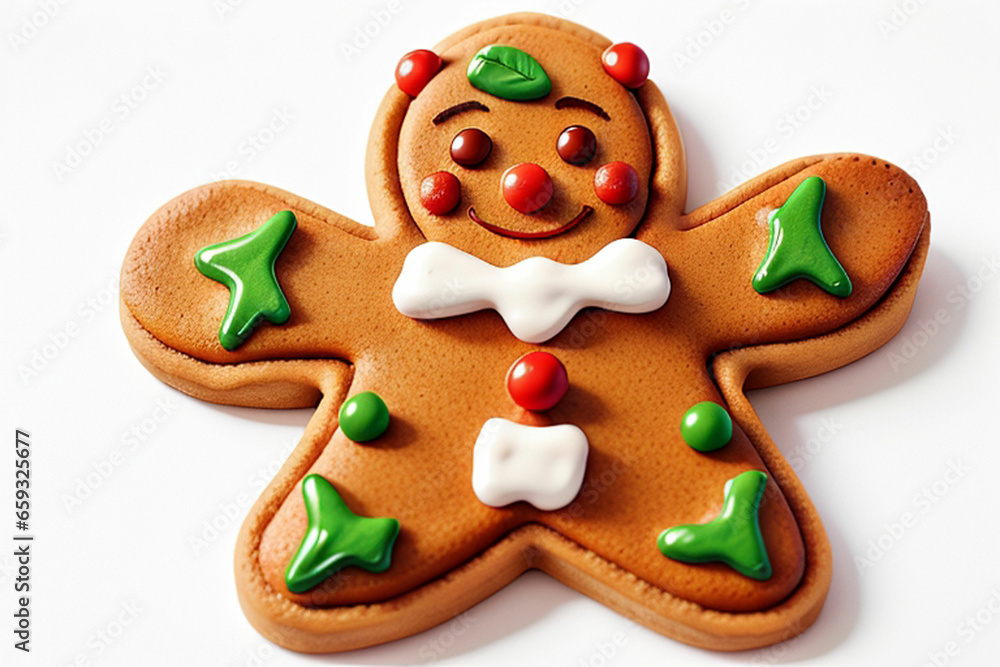 3d gingerbread man christmas cookie