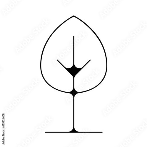 arbre plant pictogramme icones bouton picto nature fin