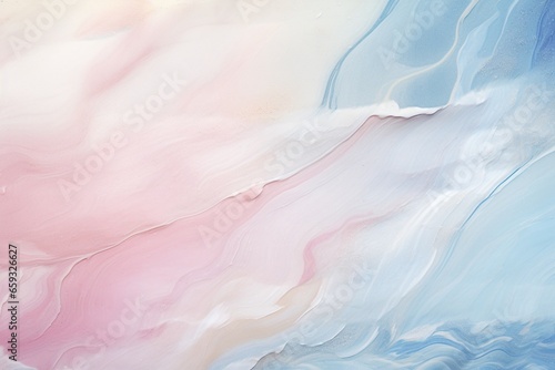 Pastel Marble Dreams: Artistic Image of Background Surface in Light Blue, Pearl, and Pink Shades