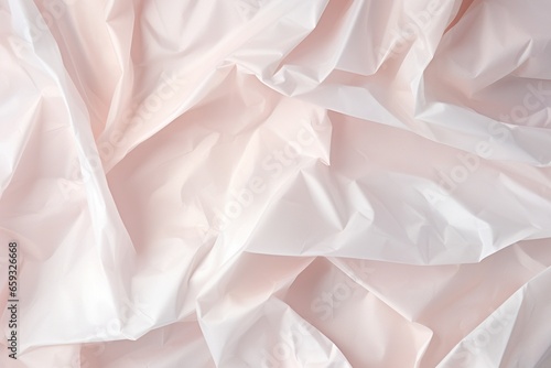 Pastel Elegance: Background Image of Crumpled Paper Texture in Light, Soft Tones