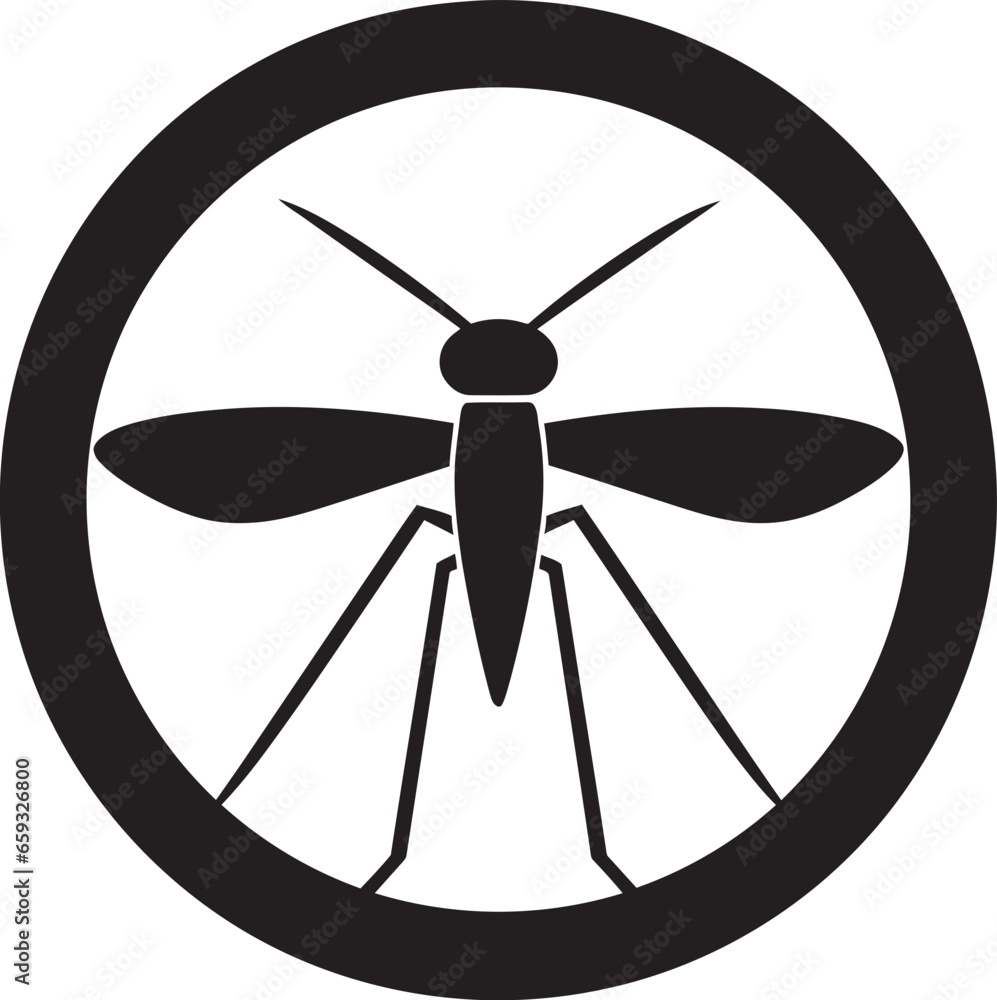 Futuristic Mosquito Logo Graceful Mosquito Mark Futuristic Mosquito Logo Graceful Mosquito Mark