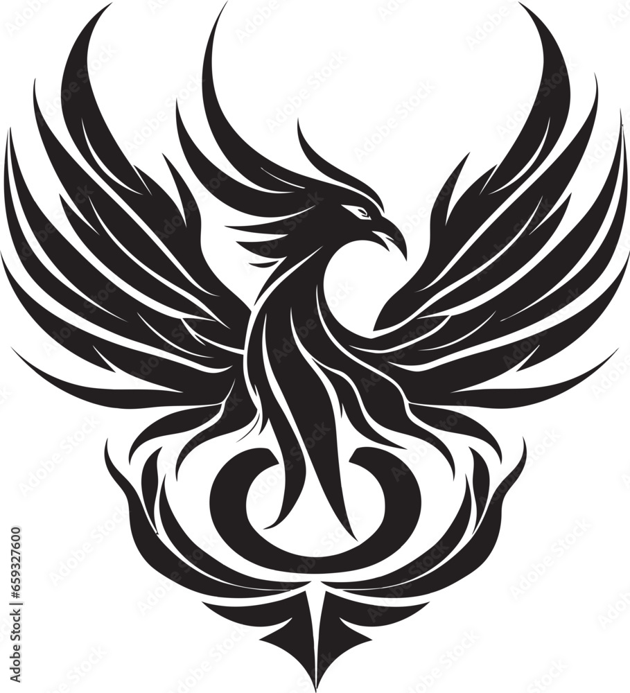Shadowed Flame Icon Dark Phoenix Crest Shadowed Flame Icon Dark Phoenix Crest