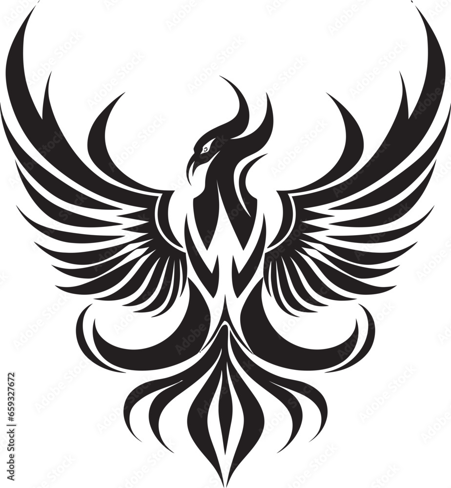 Rebirth in Shadows Elegant Feathered Logo Rebirth in Shadows Elegant Feathered Logo