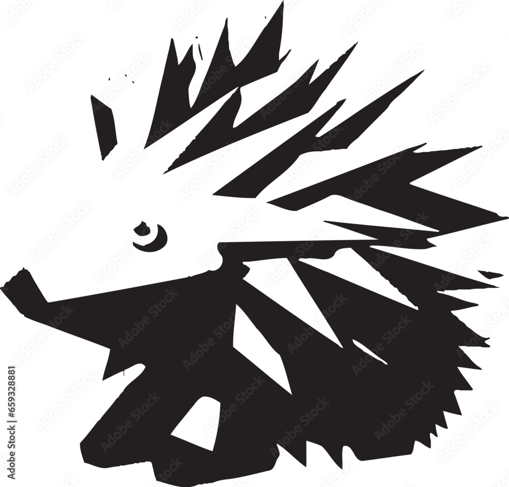 Luxury Porcupine Spike Logo Porcupine Quill Crest of Honor Luxury Porcupine Spike Logo Porcupine Quill Crest of Honor