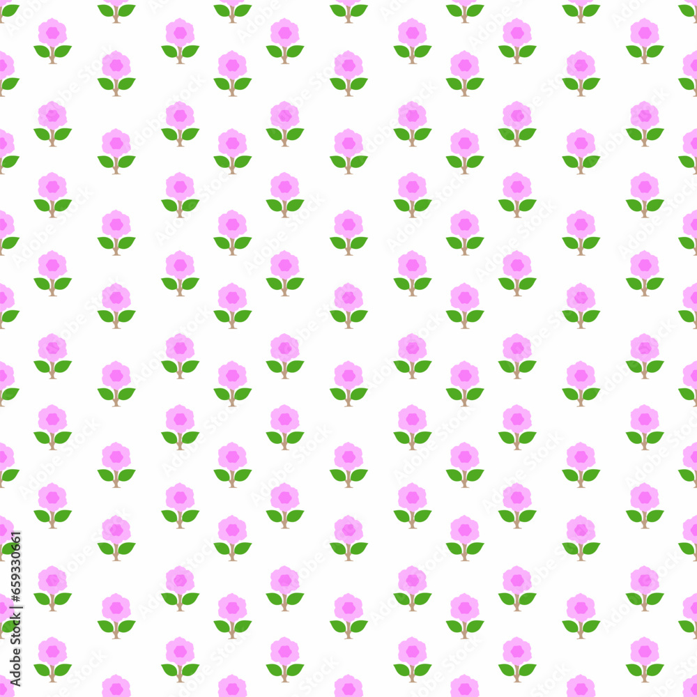 Beautiful seamless flower pattern design for decorating, backdrop, fabric, wallpaper and etc.