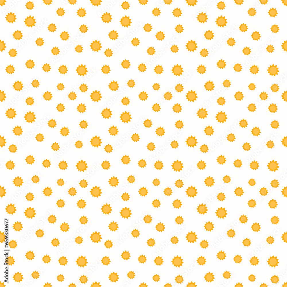  Beautiful seamless sun pattern design for decorating, backdrop, fabric, wallpaper and etc.