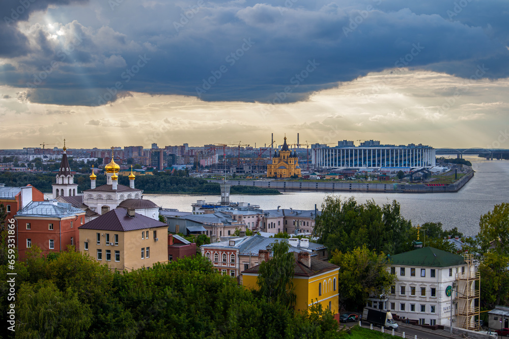 Panorama of the city of Nizhny Novgorod