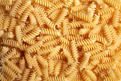 durum wheat macaroni from above