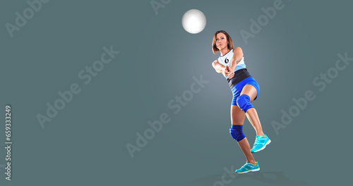 Fototapeta Naklejka Na Ścianę i Meble -  volleyball girl