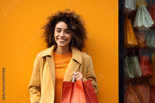 買い物を楽しむ女性 photo