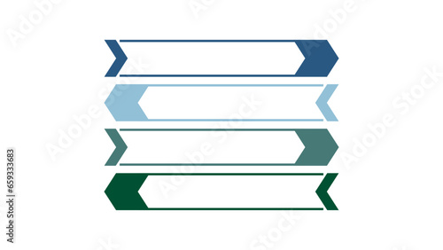 Blank company process chart infographic template as vector with 4 options can be used for progress, diagram, annual report, web design. Business concept.