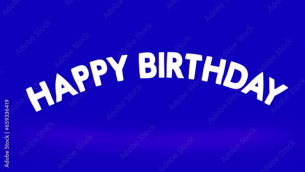 Happy Birthday Animation. A motion animation of a Happy Birthday with a exploding text. Happy Birthday Animation. A motion animation of a Happy Birthday with a exploding text.
