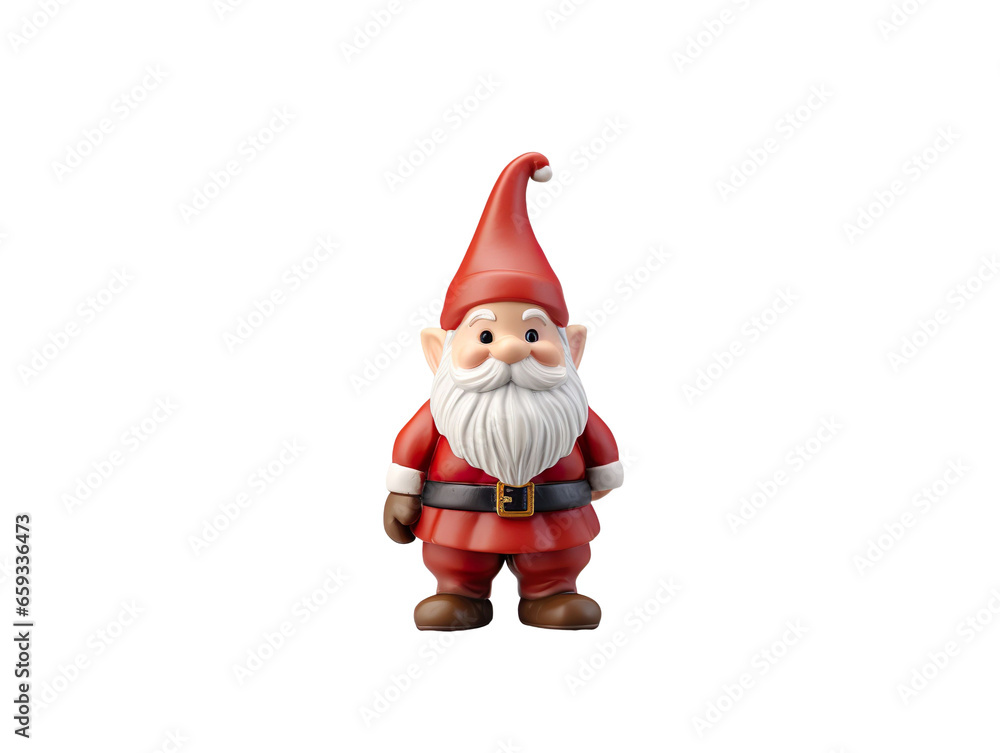 Santa Clous figure isolated in a white background