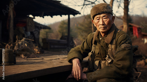 Veterano de guerra japones photo