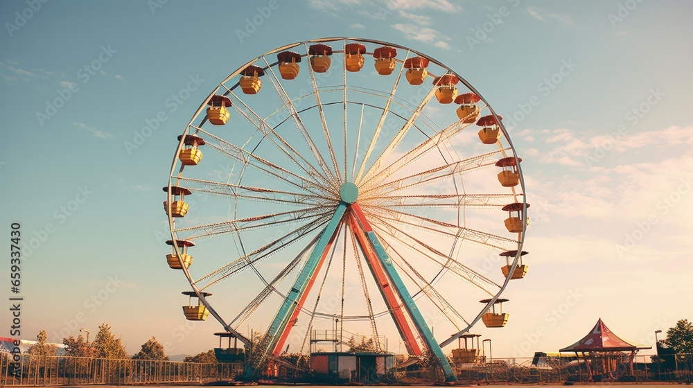 Ferris Wheel at amusement park