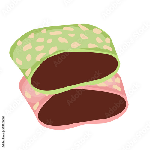 Slice of mochi 