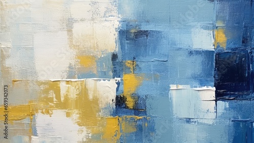 Wallpaper Mural 水色の油絵の抽象画_1　Generative AI Torontodigital.ca