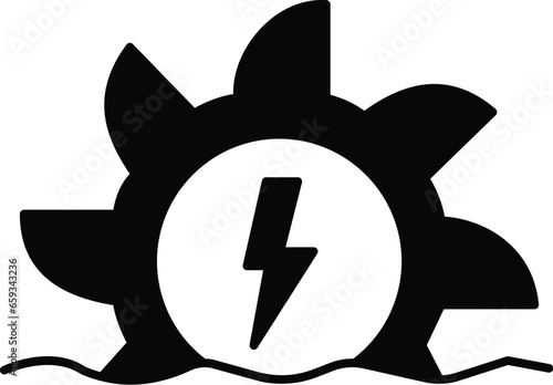 Energy Vector Icon easily modified

