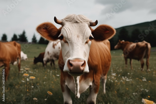 cow lifestyle on a green farm © RealPeopleStudio