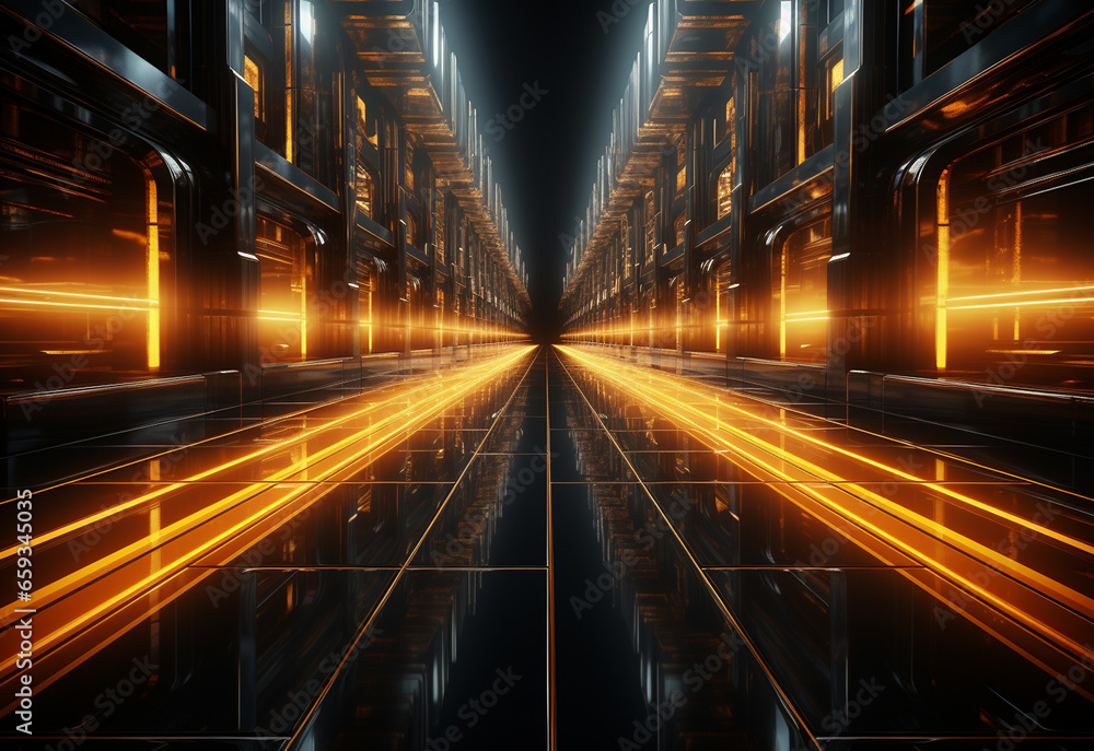 Yellow and red Neon illuminated futuristic backdrop realistic image- ultra hd- high design Yellow and red Neon illuminated futuristic backdrop realistic image- ultra hd- high design