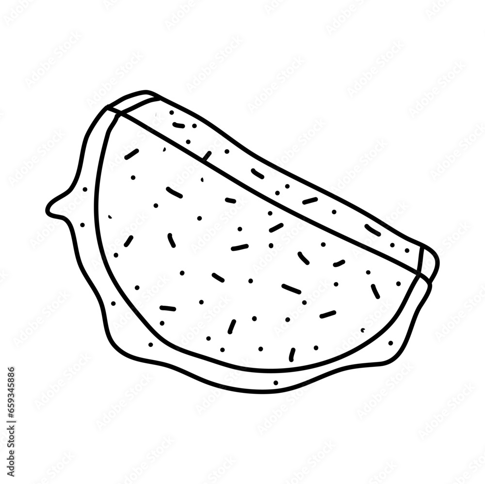 Dragon fruit doodle icon isolated on a white background. vector illustration Dragon fruit doodle icon isolated on a white background. vector illustration