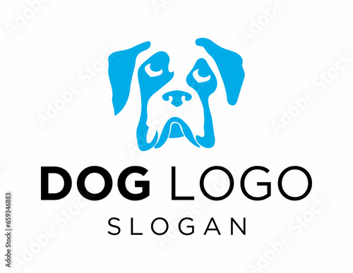 Logo design about Dog on a white background. made using the CorelDraw application.