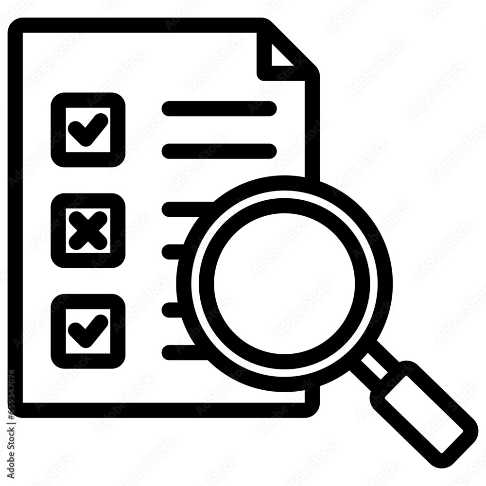 Analysis Outline Icon Analysis Outline Icon