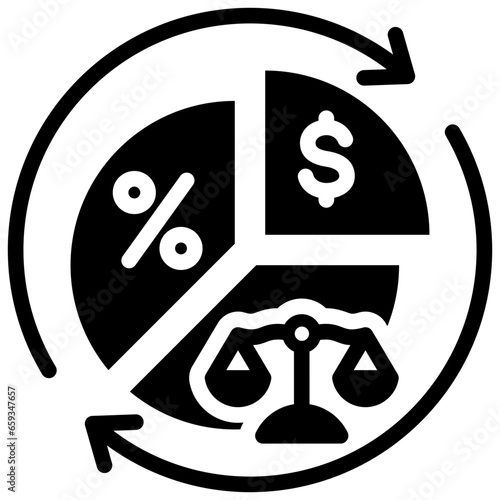 Ebit Glyph Icon
