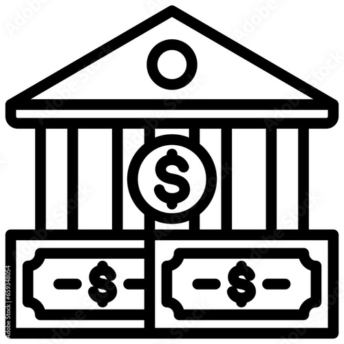 Financial Sector Outline Icon
