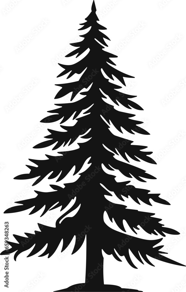 Christmas tree black and white symbols Christmas tree black and white symbols