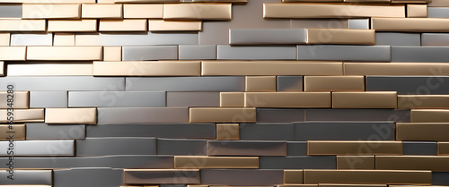 gold and silver wall background