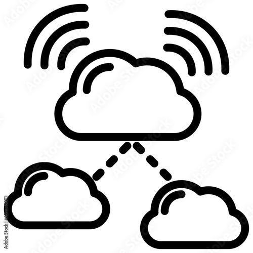Net Working Outline Icon