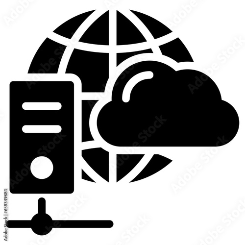 Web Server Glyph Icon