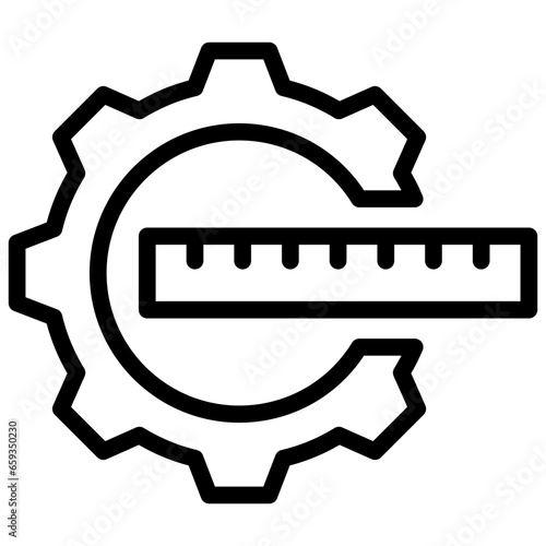 Measure System Outline Icon