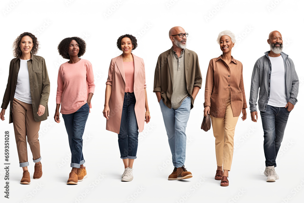 An active group of elderly adults, including both men and women An active group of elderly adults, including both men and women