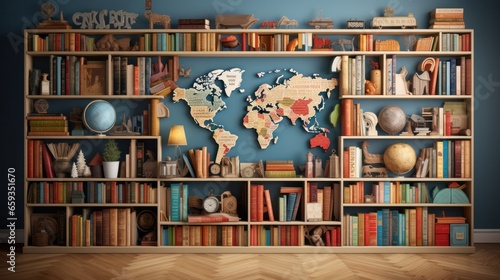 Multilingual Bookshelf photo