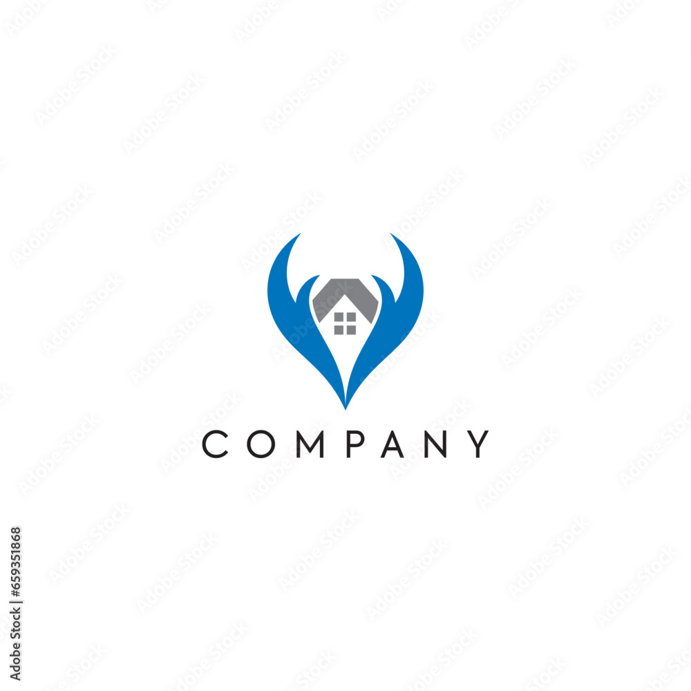 Real estate care agent property house home business, logo, design, brand identity, flat logo, company, editable, vector Real estate care agent property house home business, logo, design, brand identity, flat logo, company, editable, vector