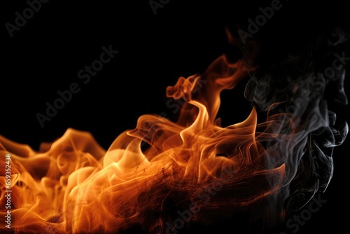abstract fire flame ignite texture with special effects generative ai