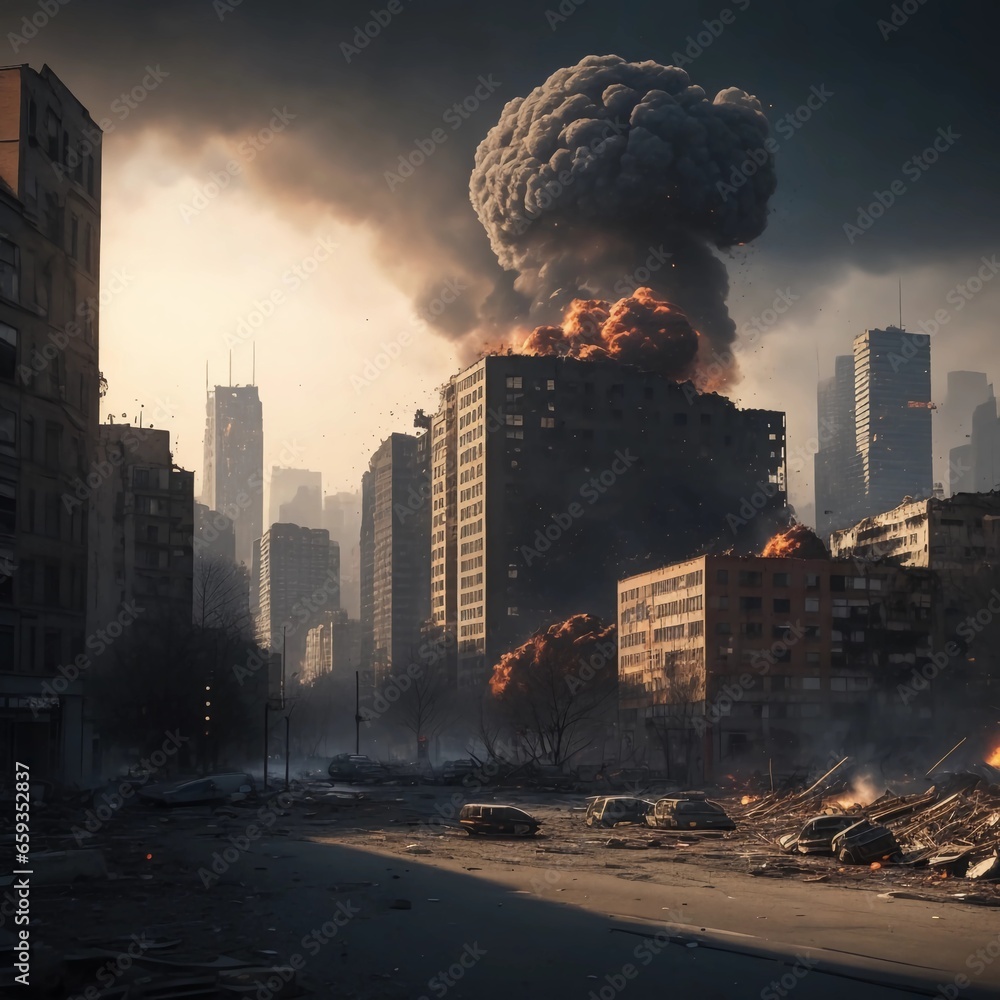 Duality of Civilization: Isolated Explosions in the City