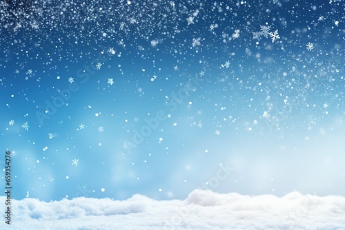 Wallpaper Mural christmas background with snow Torontodigital.ca