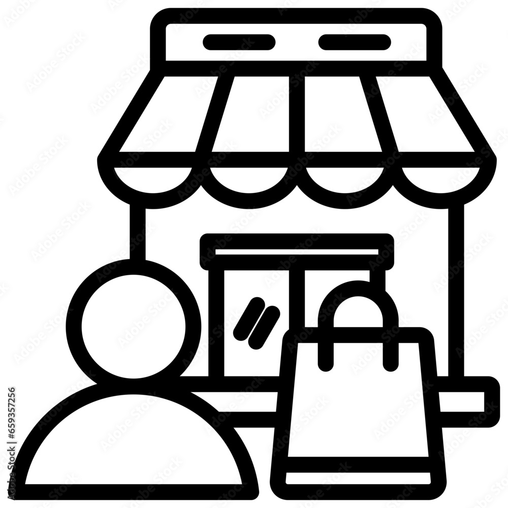 Customer Outline Icon Customer Outline Icon
