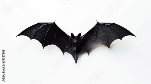 Flying bat isolated on a white background
