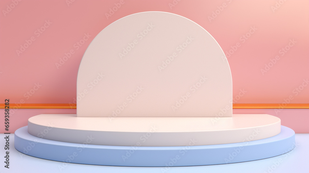 3d luxury pink podium for your luxury product.Generative AI 3d luxury pink podium for your luxury product.Generative AI