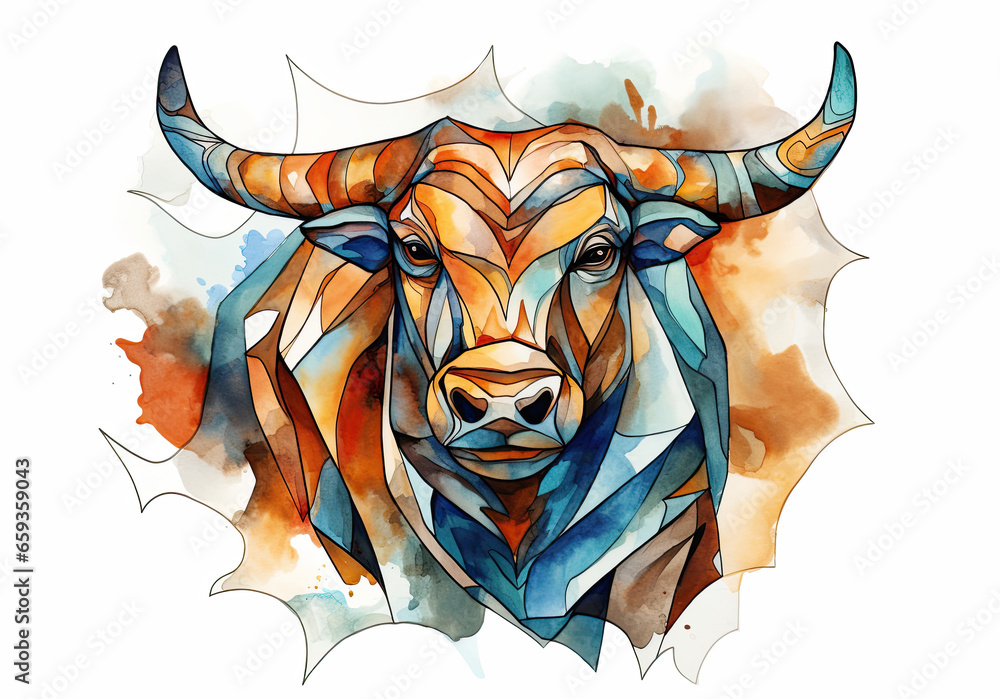 Taurus   zodiac sign. Astrology calendar. Esoteric horoscope and fortune telling concept