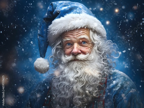 The Grandpa Frost analogy of Santa Claus is mostly widespread in East Slavic countries and is an important part of Russian culture and the celebration of Christmas and gift carrying. AI digital © trompinex